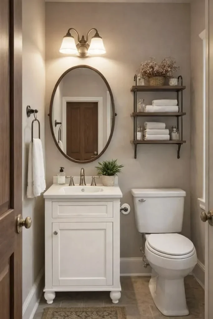 18 Bathroom Vanity Ideas That Are Giving “Pinterest Dream Home” Energy in 2026 9 Compact Vanity for Small Bathrooms