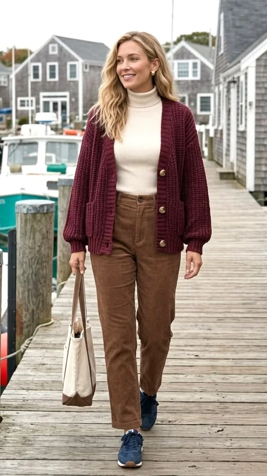 Back-to-Class Style Made Easy: 16 Fall Outfits for School You’ll Actually Want to Wear 13 Corduroy Pants With a Simple Long Sleeve Tee