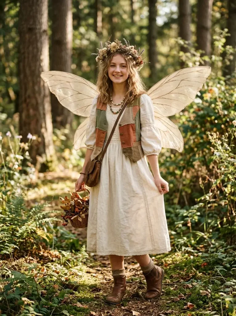 15 Halloween Costumes Teenage Girl, Grouped by Who You're Going With 3 Cottagecore Fairy 765x1024 1