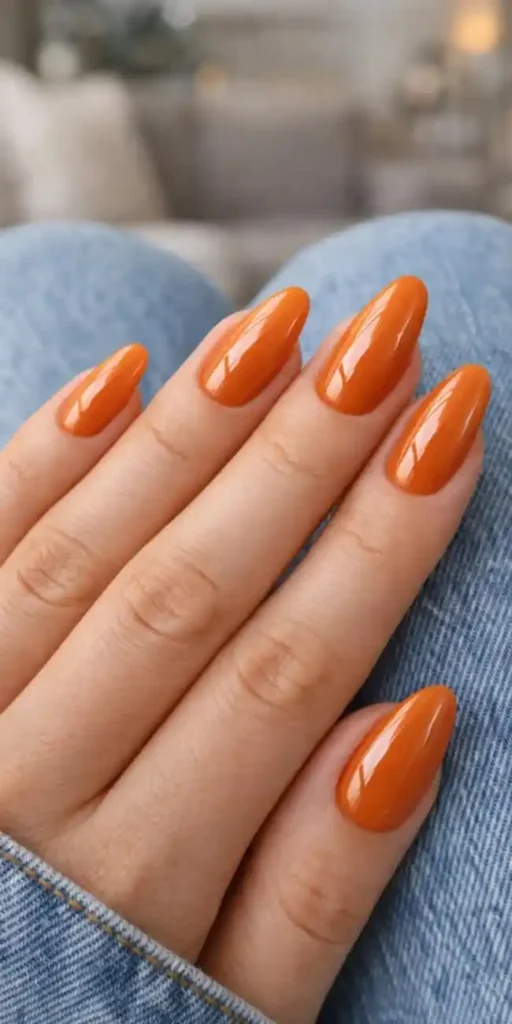 15 Fall Nail Ideas That Feel Cozy, Chic, and Perfect for Autumn Days 5 Cute Pumpkin Accent Nails
