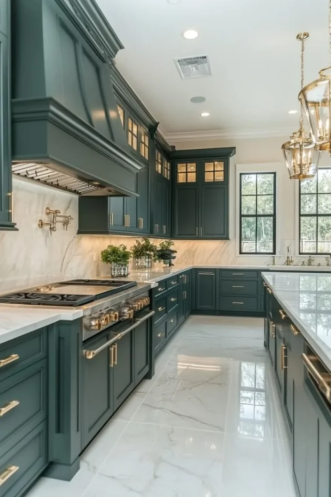 18 Kitchen Cabinet Ideas That Instantly Make Your Kitchen Look Expensive (Without the Full Remodel) 13 Dark Green Cabinets