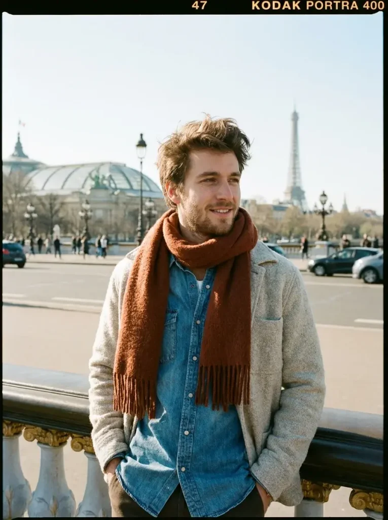 14 Fall Outfits Men Will Want to Wear This Season for Effortless Style 14 Denim Shirt With Wool Layers