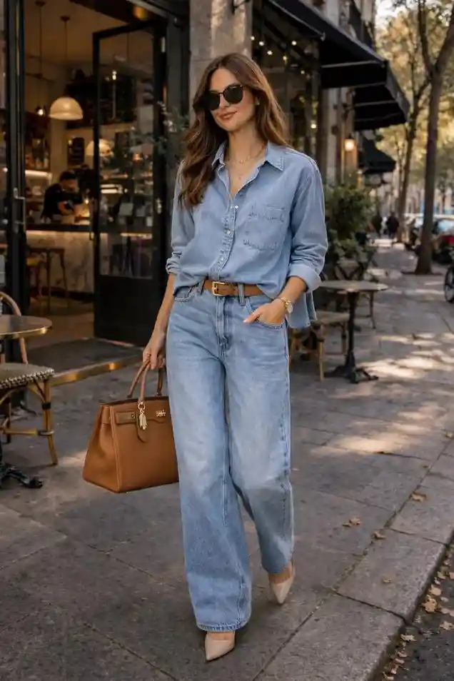 Cozy, Chic, and Easy: 17 Fall Fashion Outfits Ideas You’ll Want to Recreate 17 Denim on Denim With Autumn Accessories