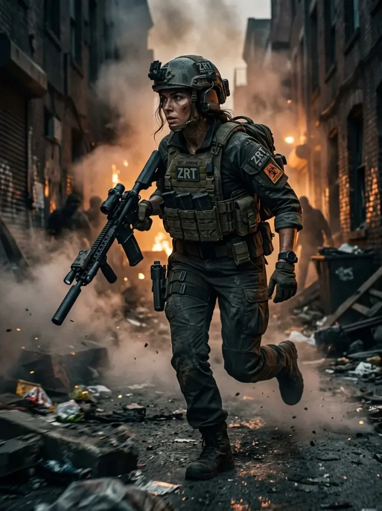 Detailed Zombie and the Response Team