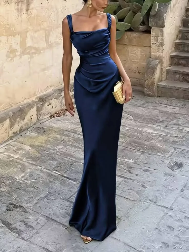 Your Autumn Cart Is Calling: 17 Shein Fall Outfits With Major Style 17 Draped Maxi Dress With Statement Earrings