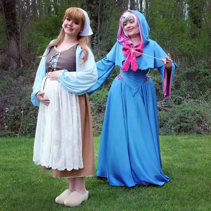 14 Halloween Costumes Duo Ideas That Make Dressing Up Twice as Fun 14 Fairy Godmother and Cinderella