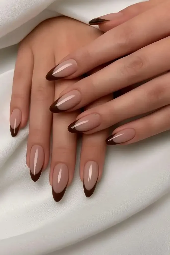 15 Fall Nail Ideas That Feel Cozy, Chic, and Perfect for Autumn Days 6 Fall French Tip Nails