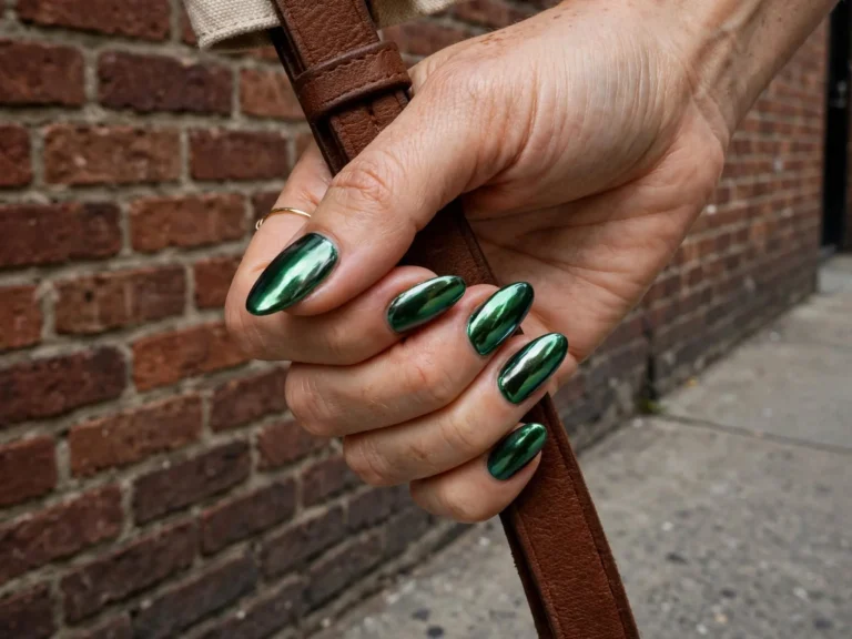 Fall Green Nails