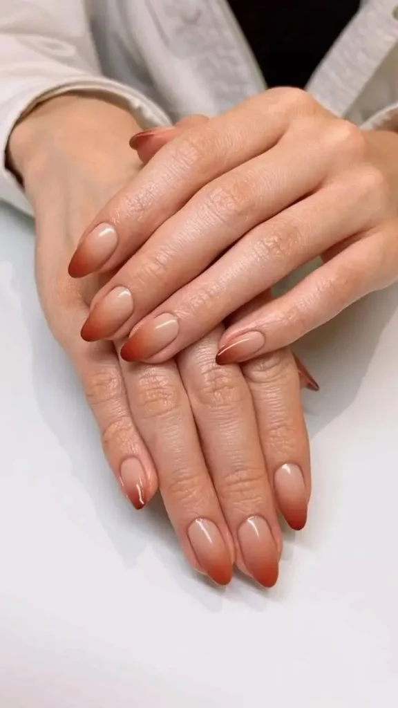 16 Simple Fall Nails That Make Your Autumn Look Instantly Better 16 Fall Ombre Nails