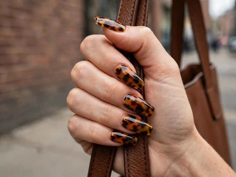 Fall Tortoise Shell Nails