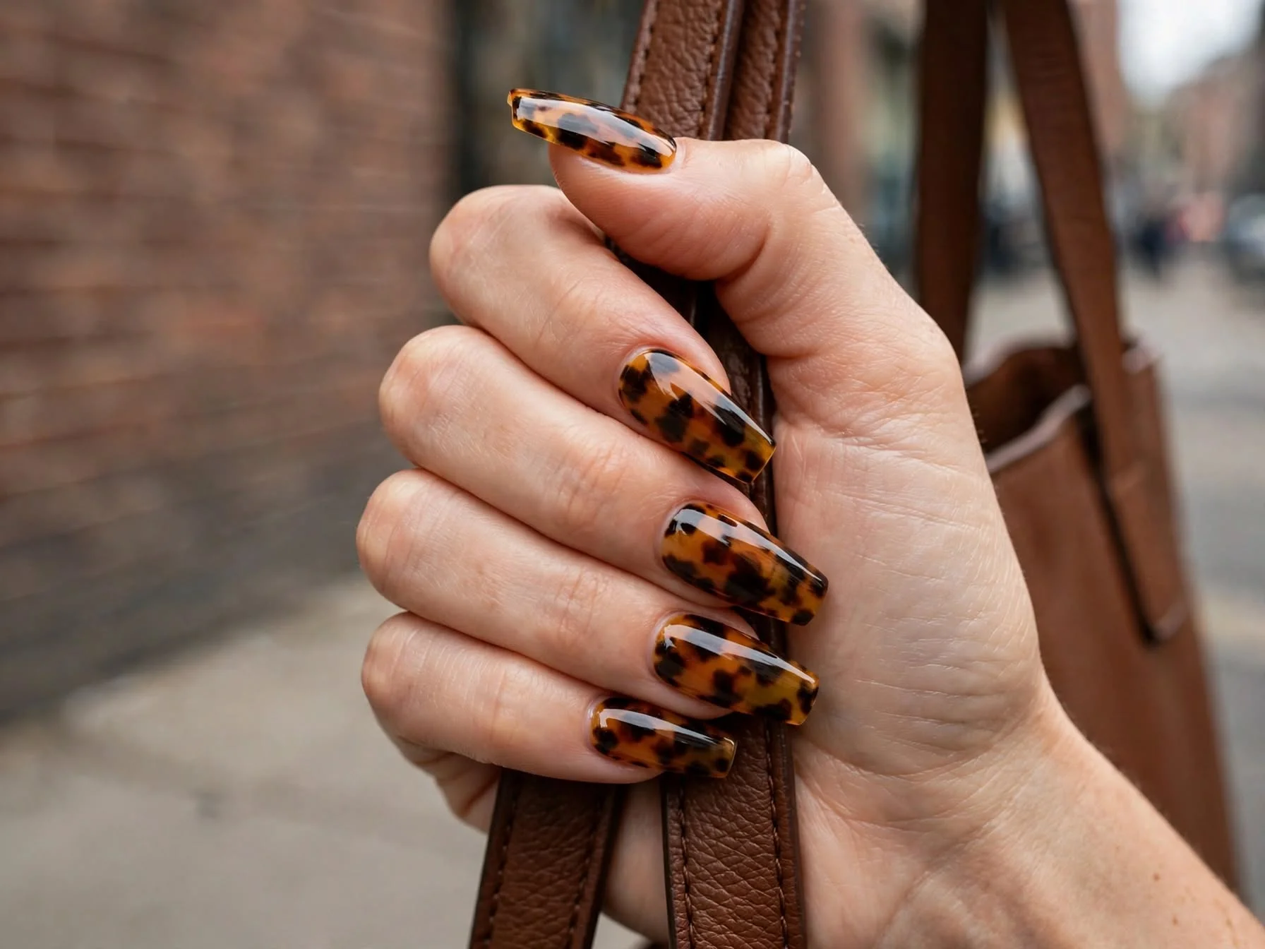 Fall Tortoise Shell Nails