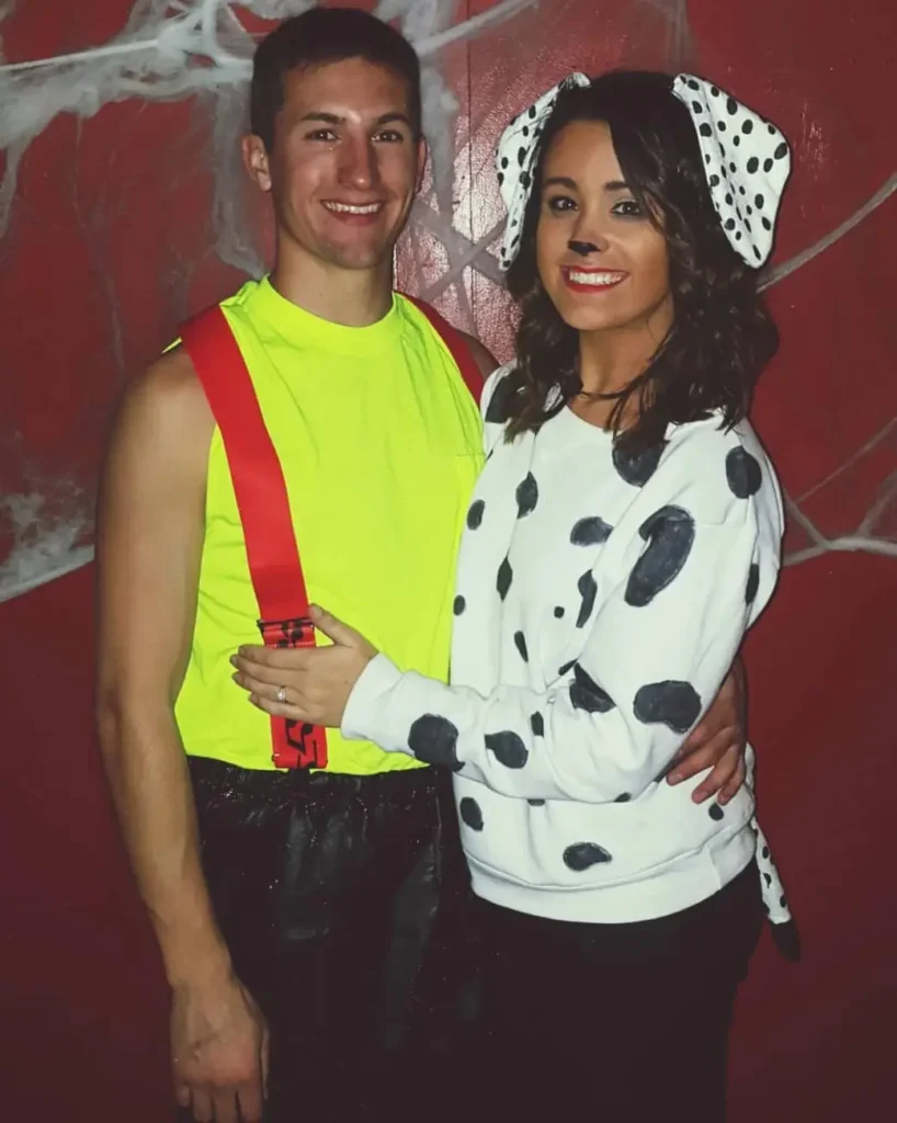 14 Halloween Costumes Duo Ideas That Make Dressing Up Twice as Fun 10 Firefighter and Dalmatian