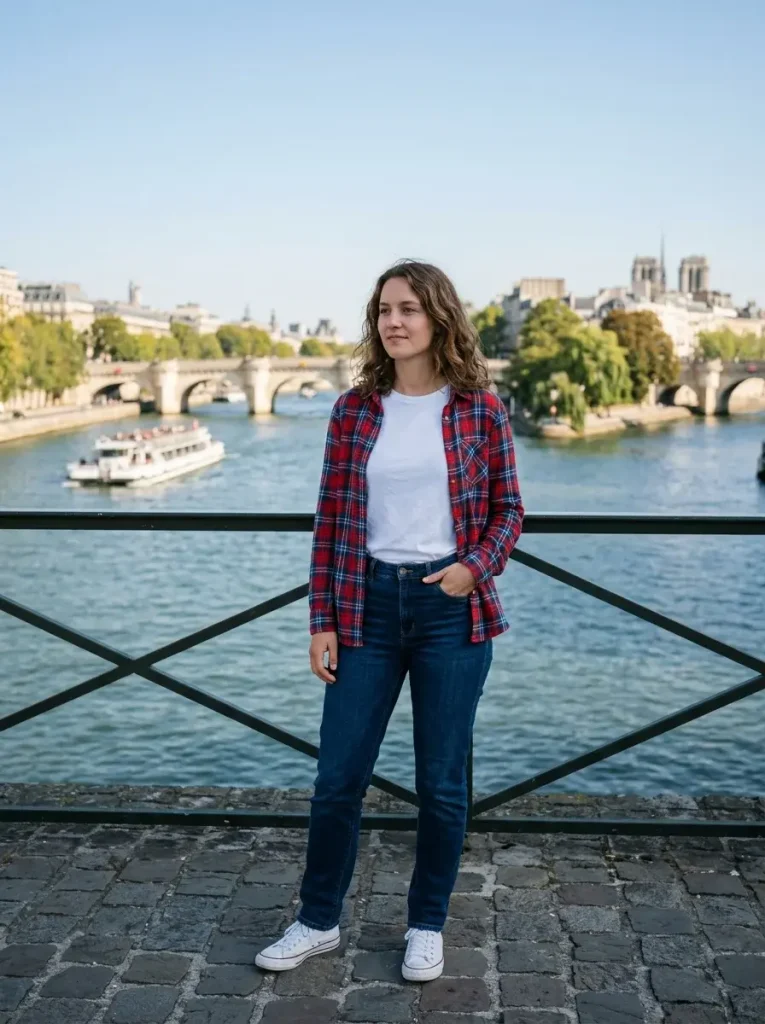 17 Fall Fashion Outfits That Will Instantly Upgrade Your Autumn Wardrobe 7 Flannel Layered Over a Basic Tee