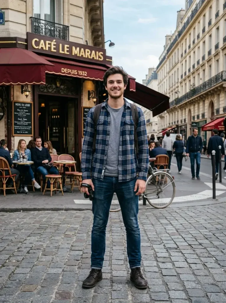 14 Fall Outfits Men Will Want to Wear This Season for Effortless Style 6 Flannel Shirt With Dark Denim 1