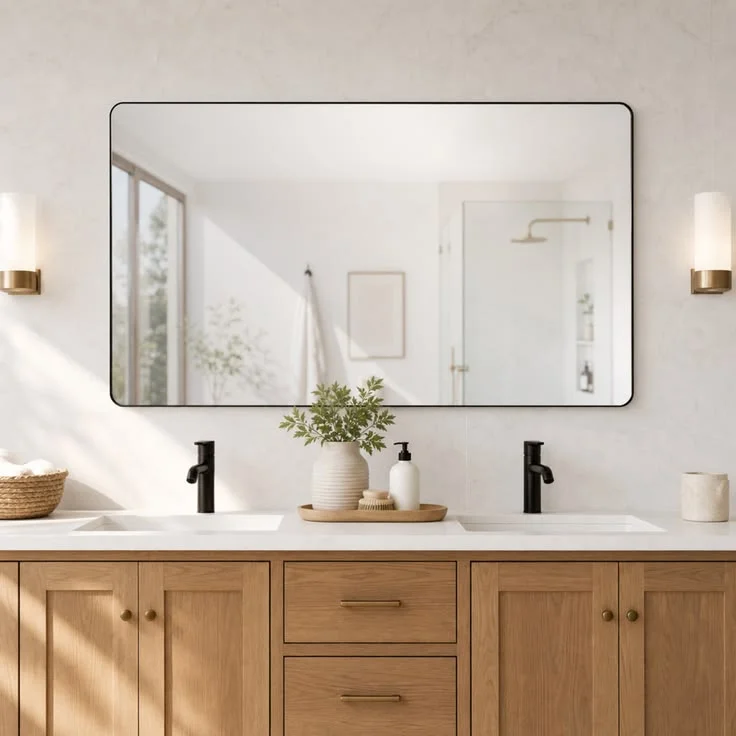 17 Bathroom Mirror Ideas That Instantly Make Your Space Look Expensive 13 Full Length Bathroom Mirror