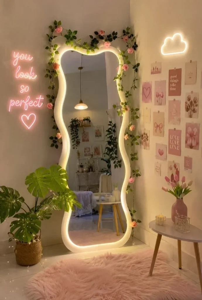 20 Teen Girl Bedroom Ideas So Cute You’ll Want to Redecorate This Weekend 21 Glam Mirror Bedroom