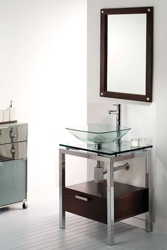18 Bathroom Vanity Ideas That Are Giving “Pinterest Dream Home” Energy in 2026 17 Glass Vanity for Ultra Modern Style