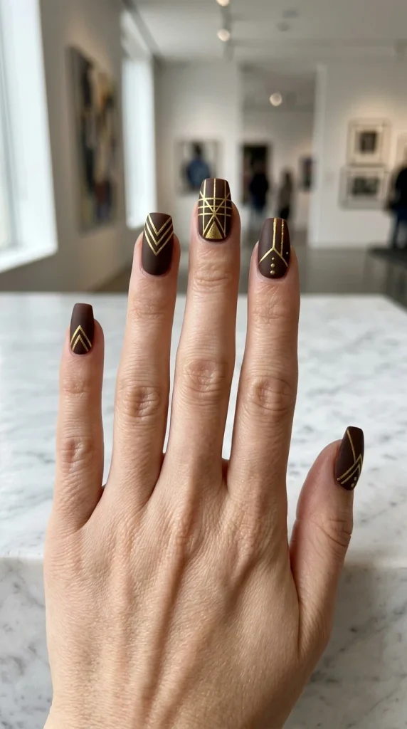 15 Fall Nail Ideas for a Cozy Autumn Manicure You’ll Love 13 Golden Accent Fall Nails