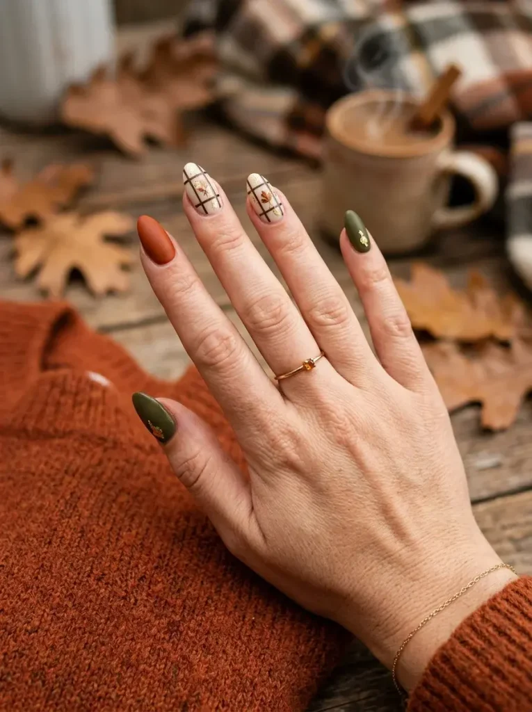 13 Fall Aesthetic Nails, Curated Like a Feed You'd Actually Want to Scroll 6 Grid Slot Center
