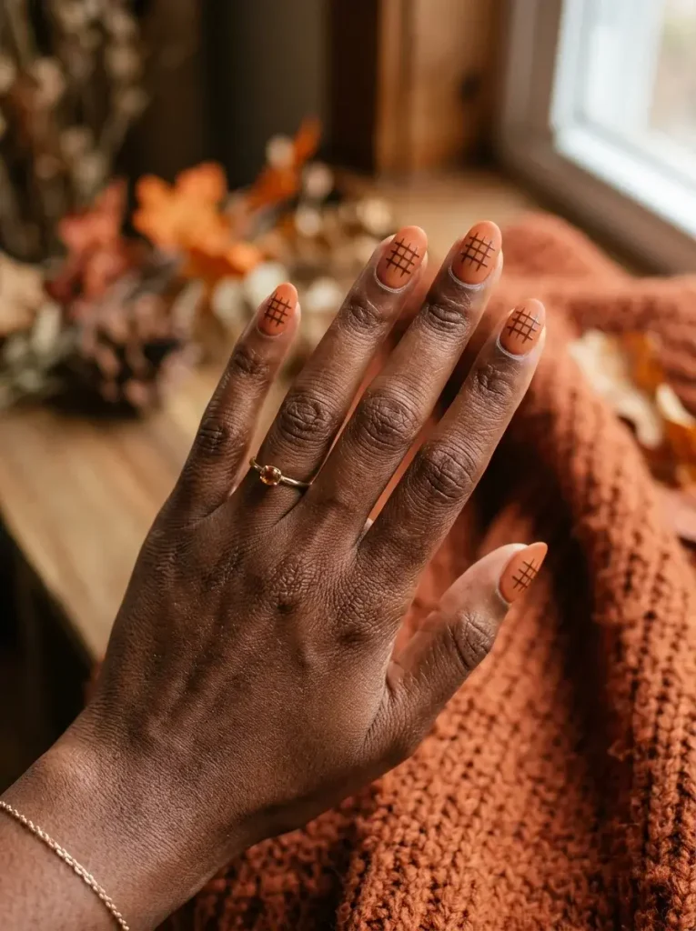 13 Fall Aesthetic Nails, Curated Like a Feed You'd Actually Want to Scroll 3 Grid Slot Top Center