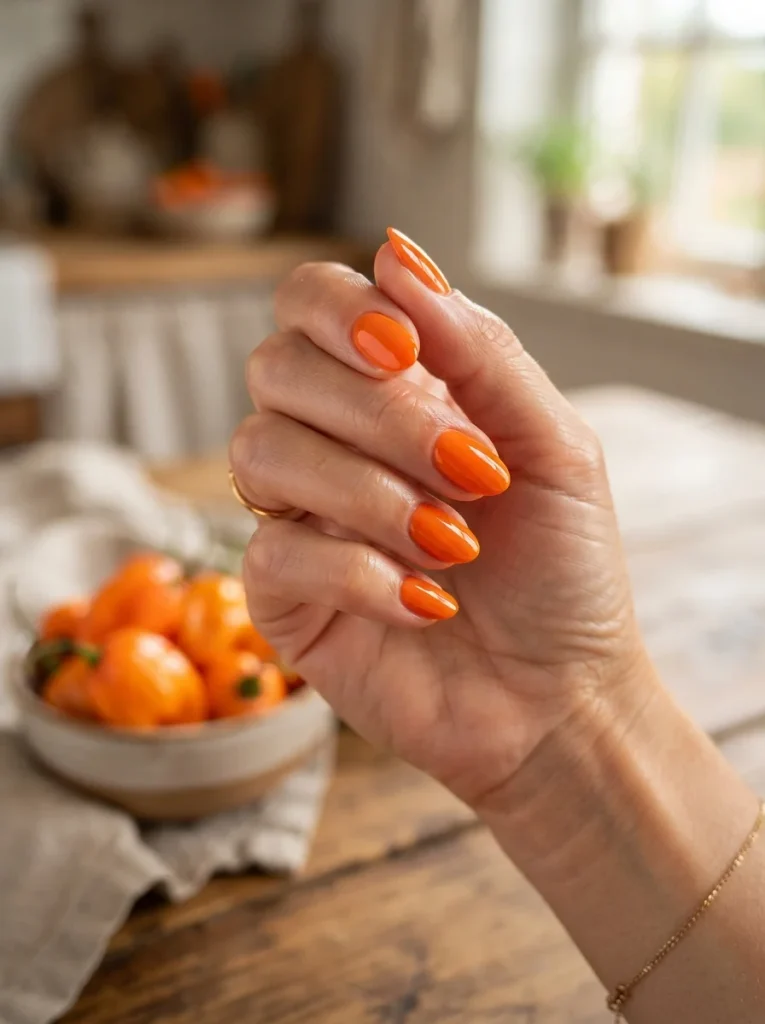 13 Fall Orange Nails, Stocked Like Jars on a Spice Rack 13 Habanero