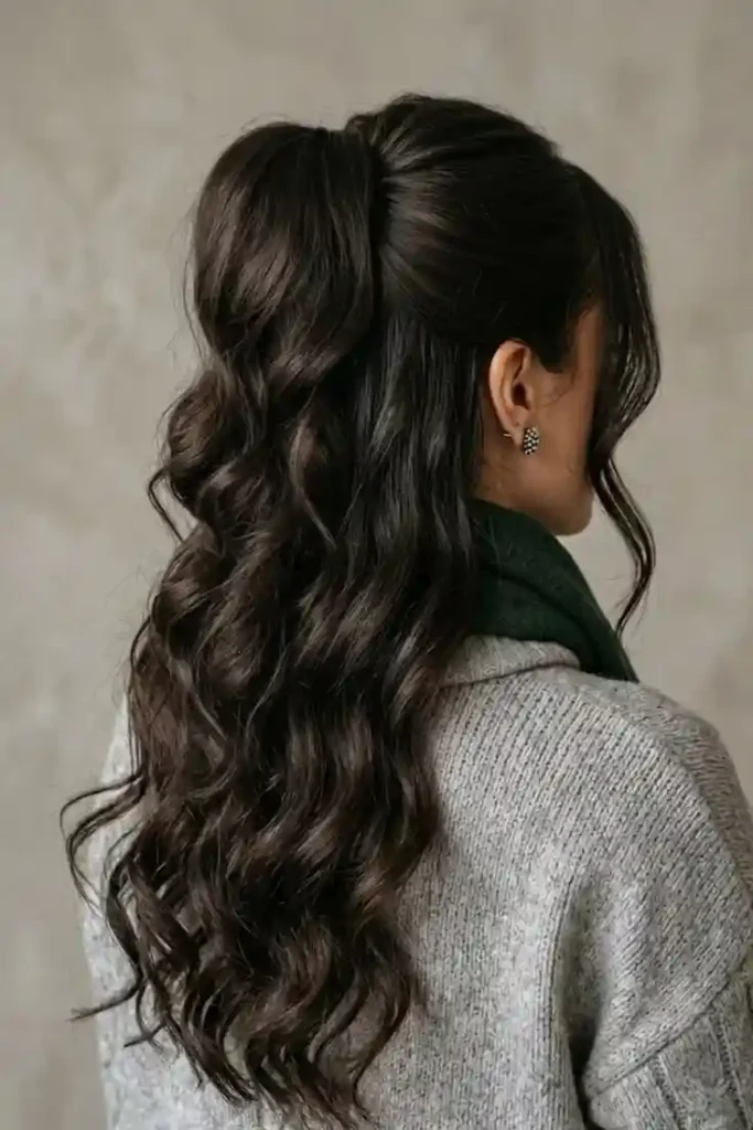 Your Next Night-Out Look Starts With These 16 Going Out Hairstyles Ideas 4 Half Up Half Down Curls