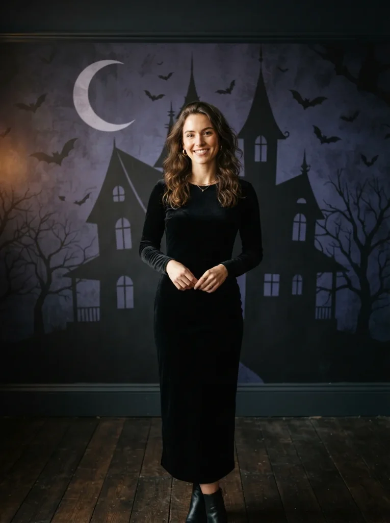 17 Halloween Wallpaper Ideas, Decorated Room by Room for Your Phone Screen 13 Haunted House Silhouette Halloween Wallpaper Ideas