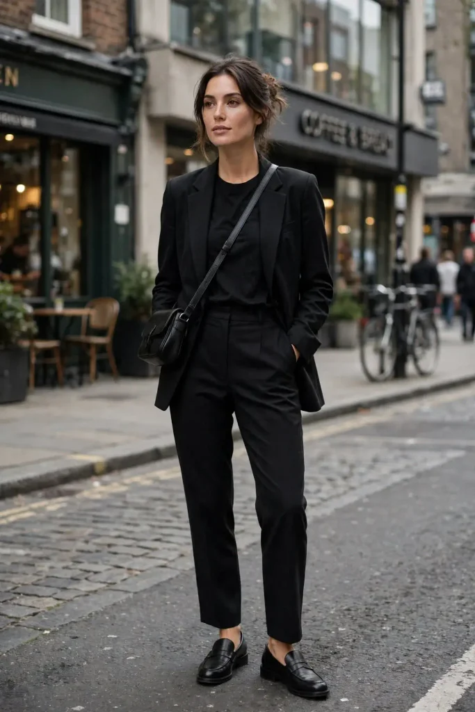 14 Edgy Fall Outfits That'll Make Your Closet Actually Interesting 3 Head to Toe Monochrome Black