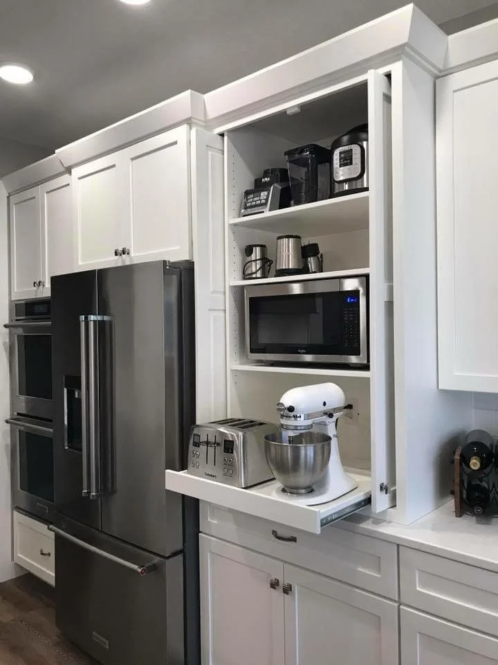 18 Modern Kitchen Ideas That Look Straight Out of a Pinterest Dream (But Are Actually Livable) 5 Hidden Appliances