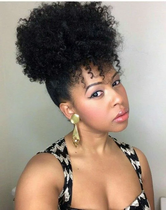 18 Church Hairstyles Ideas That Look Classy, Cute, and Effortlessly Put Together 11 High Puff with Smooth Edges