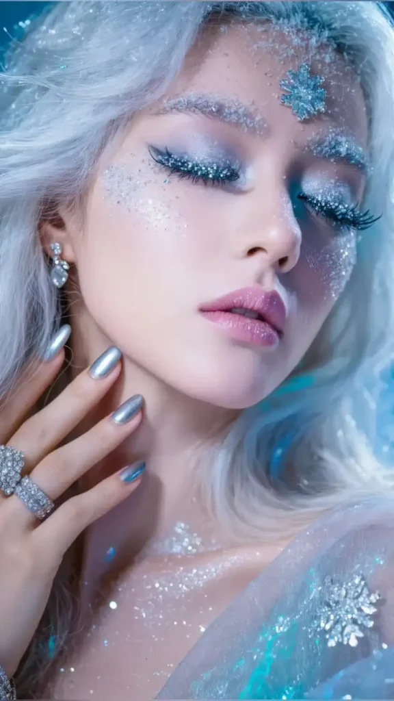 16 Halloween Makeup Looks That Turn a Simple Outfit Into a Whole Costume 3 Icy Ghost Makeup