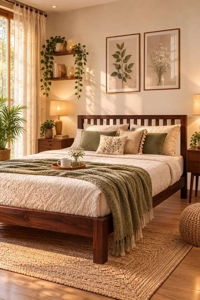 Your Bedroom Deserves This Glow-Up: 19 Cozy Bedroom Ideas That Make Every Night Feel Like a Luxury Staycation 9 Introduce Warm Wood Tones
