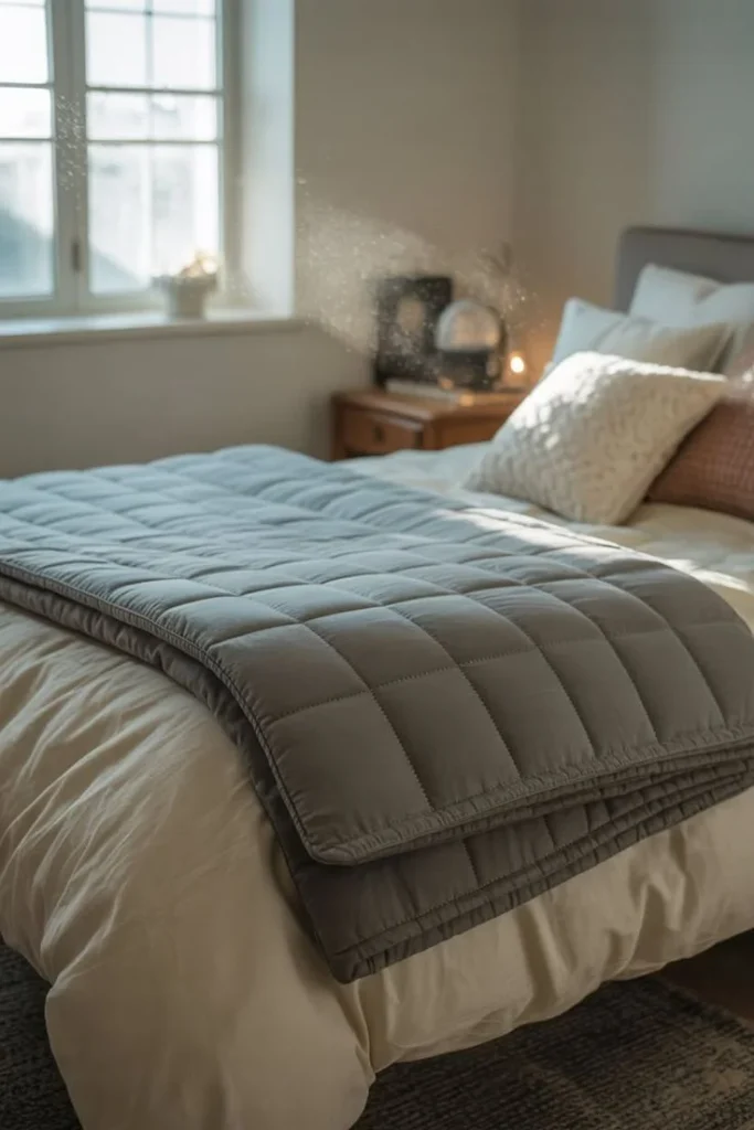 Your Bedroom Deserves This Glow-Up: 19 Cozy Bedroom Ideas That Make Every Night Feel Like a Luxury Staycation 19 Invest in a Weighted Blanket