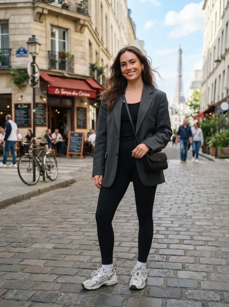 15 College Fall Outfits, Built From 5 Formulas You'll Actually Reuse 12 Leggings Oversized Blazer Sneakers