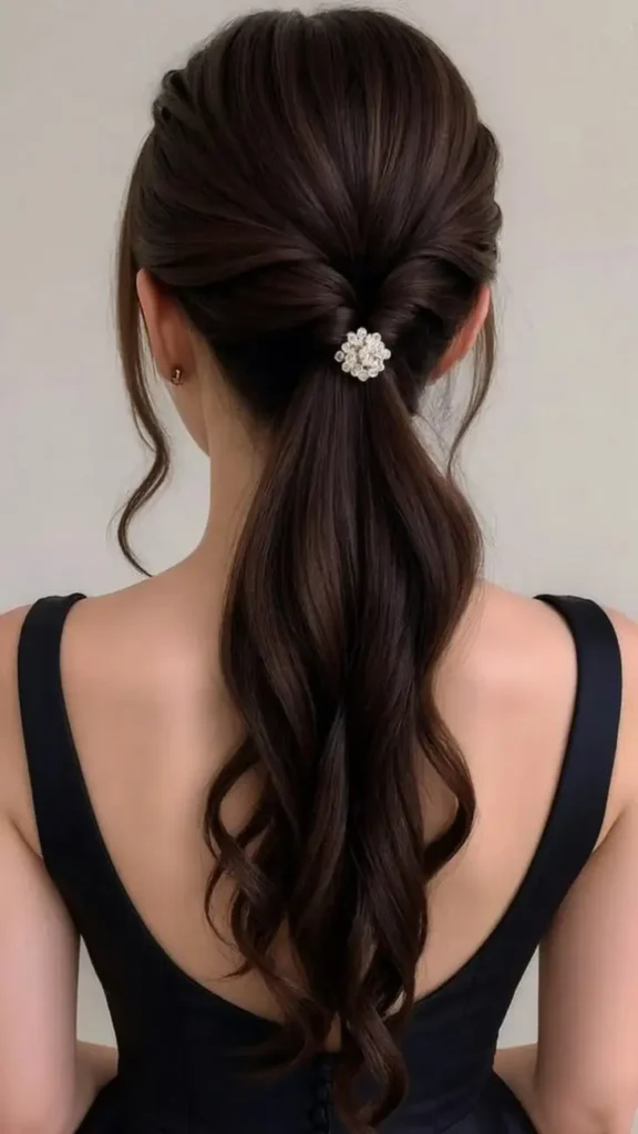Your Next Night-Out Look Starts With These 16 Going Out Hairstyles Ideas 14 Low Ponytail With Flipped Ends
