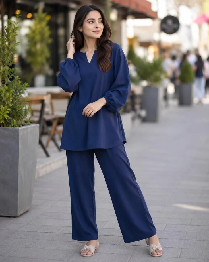 Covered, Comfortable, and So Stylish: 16 Modest Fall Outfits 16 Matching Long Tunic and Trouser Set
