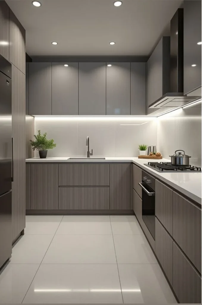 17 Kitchen Backsplash Ideas That Are So Chic, You’ll Suddenly Want to Cook Every Night 14 Matte Gray Minimalism