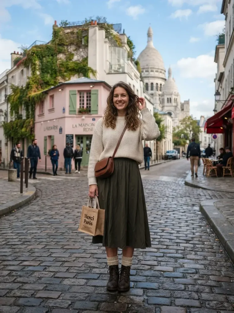 15 Uggs Fall Outfits (Organized by Boot, Not Just Vibe) 15 Midi Skirt and Chunky Socks