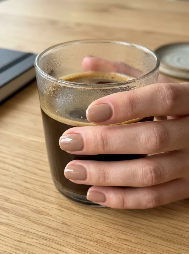 17 Short Fall Nails That Prove Less Length Means More Style This Season 6 Milk Coffee short fall nails