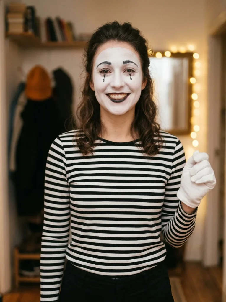 18 Last-Minute Halloween Costumes, Sorted by What You're Starting From 3 Mime Black Clothes of Last Minute Halloween Costumes