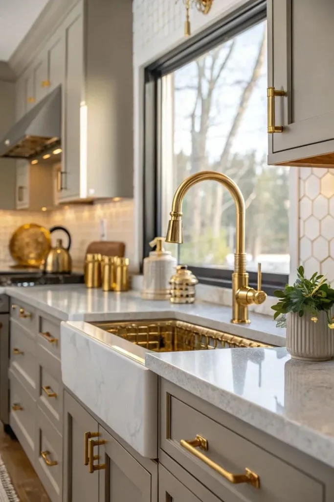 18 Trending Kitchen Ideas Everyone’s Copying Right Now (And Honestly? I Get It) 6 Mixed Metal Finishes