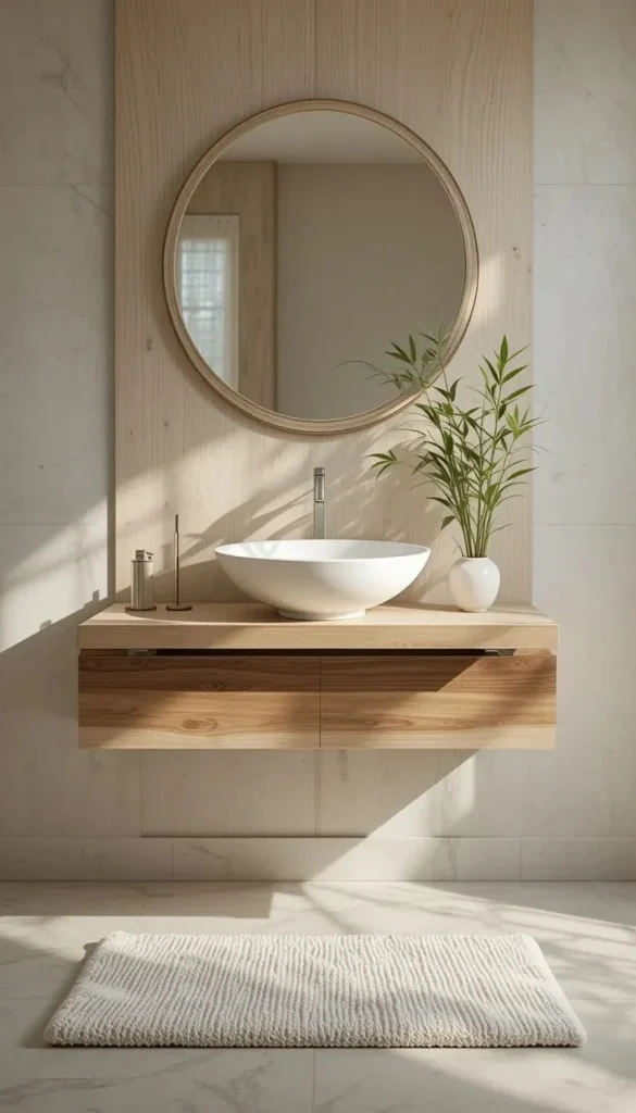 18 Bathroom Vanity Ideas That Are Giving “Pinterest Dream Home” Energy in 2026 12 Modern Minimalist Vanity