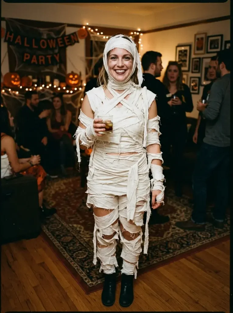 18 Last-Minute Halloween Costumes, Sorted by What You're Starting From 8 Mummy A White Bedsheet of Last Minute Halloween Costumes