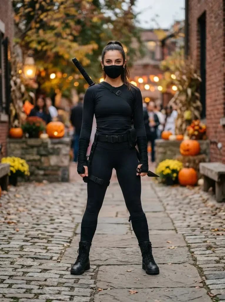 18 Last-Minute Halloween Costumes, Sorted by What You're Starting From 4 Ninja Black Clothes of Last Minute Halloween Costumes