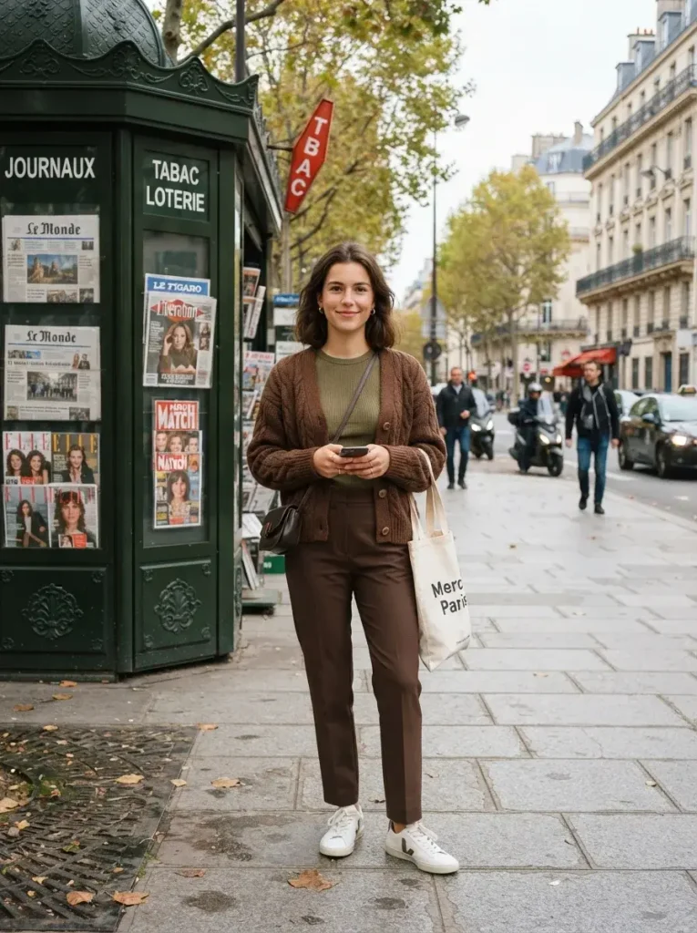 14 Fall Outfits Aesthetic Ideas That Capture the Cozy Beauty of Autumn Style 8 Olive and Chocolate Brown