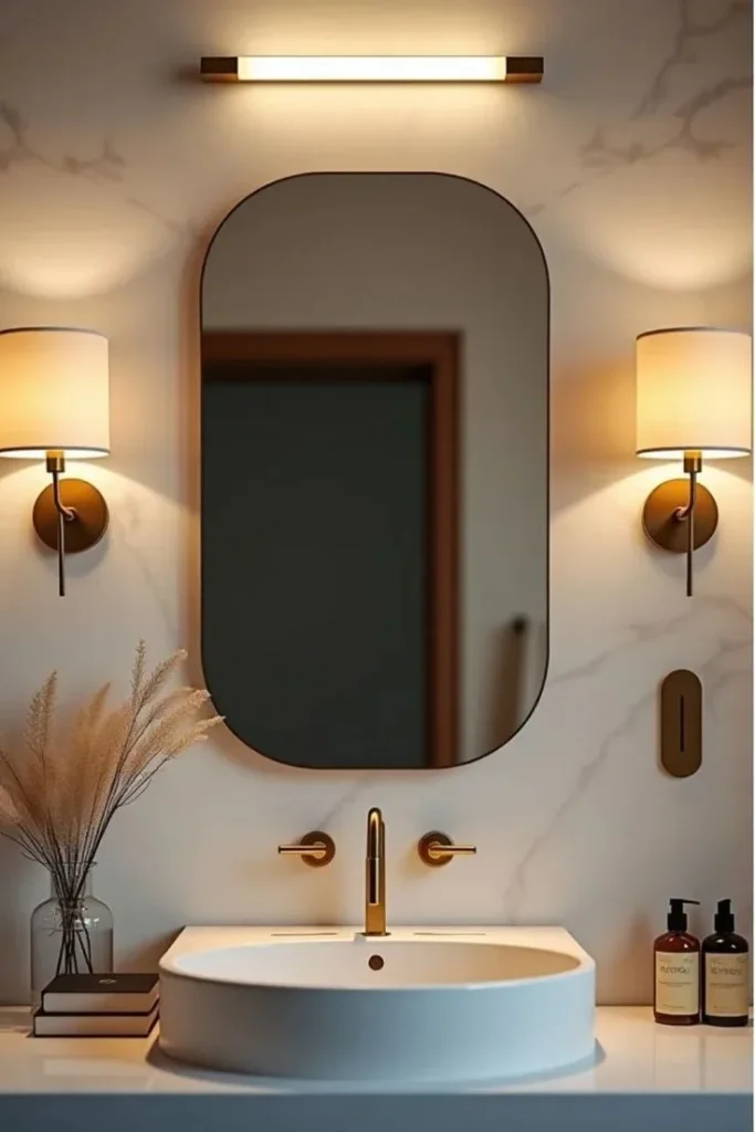 17 Bathroom Mirror Ideas That Instantly Make Your Space Look Expensive 1 Oversized Arch Mirror