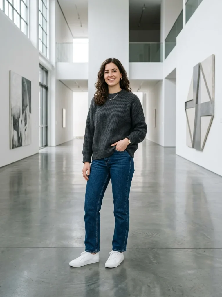 15 Fall Outfits for Women That Create Effortless Autumn Style Everyone Loves 2 Oversized Sweater With Straight Leg Jeans 7