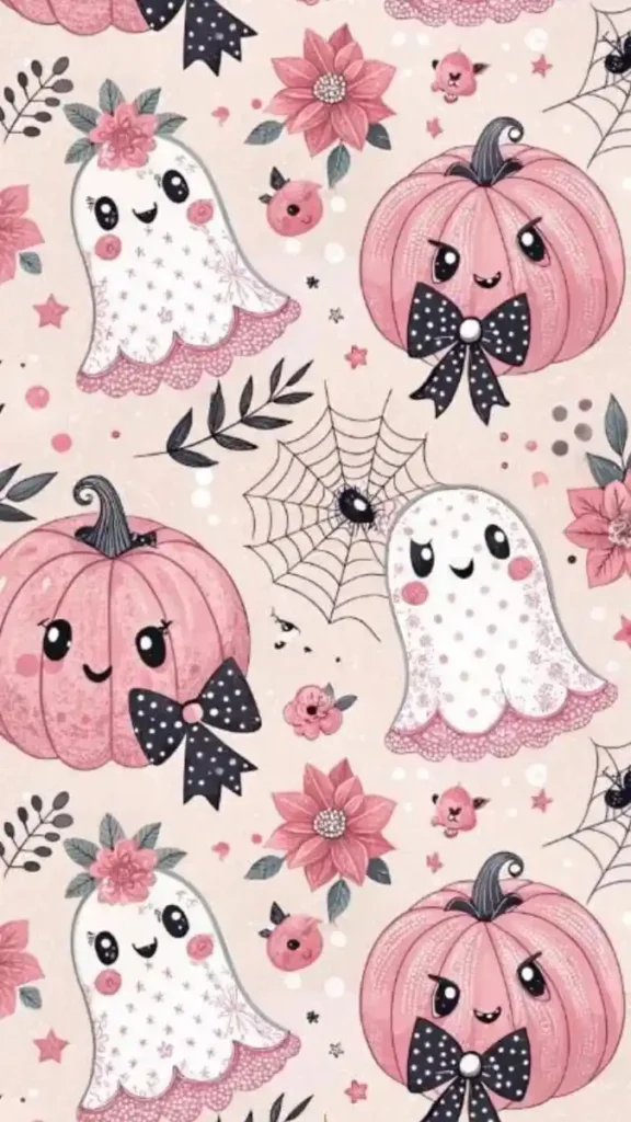 Give Your Screen a Spooky Glow With These 17 Halloween Wallpaper Ideas 15 Pastel Halloween Characters