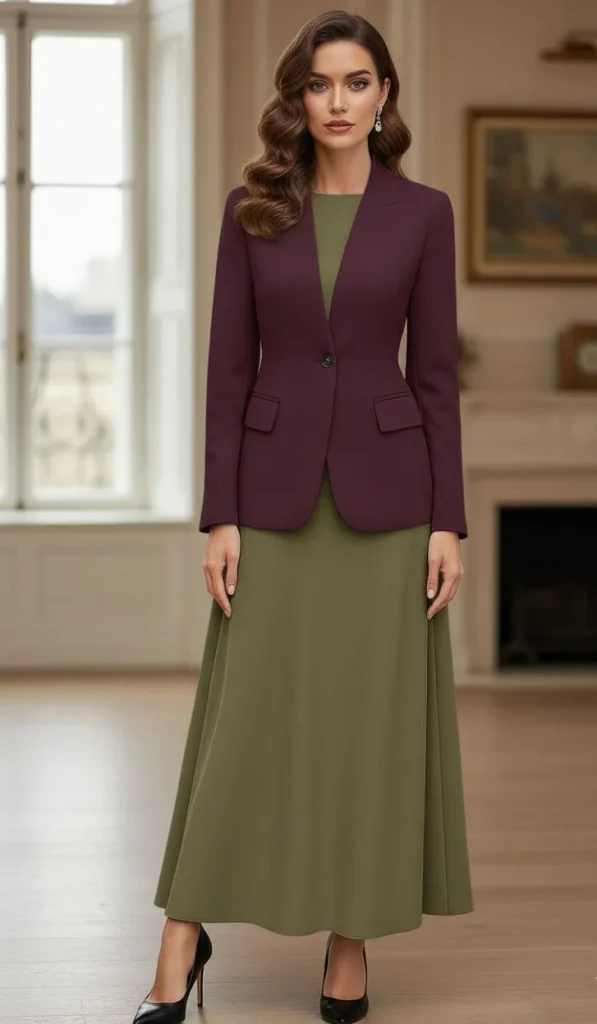Workday Style Made Simple: 17 Office Fall Outfits to Wear on Repeat 11 Peplum Jacket With a Shift Dress