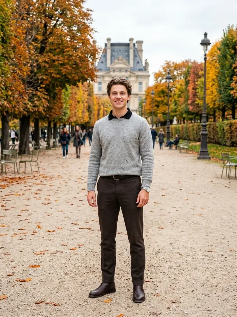 14 Fall Outfits Men Will Want to Wear This Season for Effortless Style 13 Polo Shirt Under a Sweater